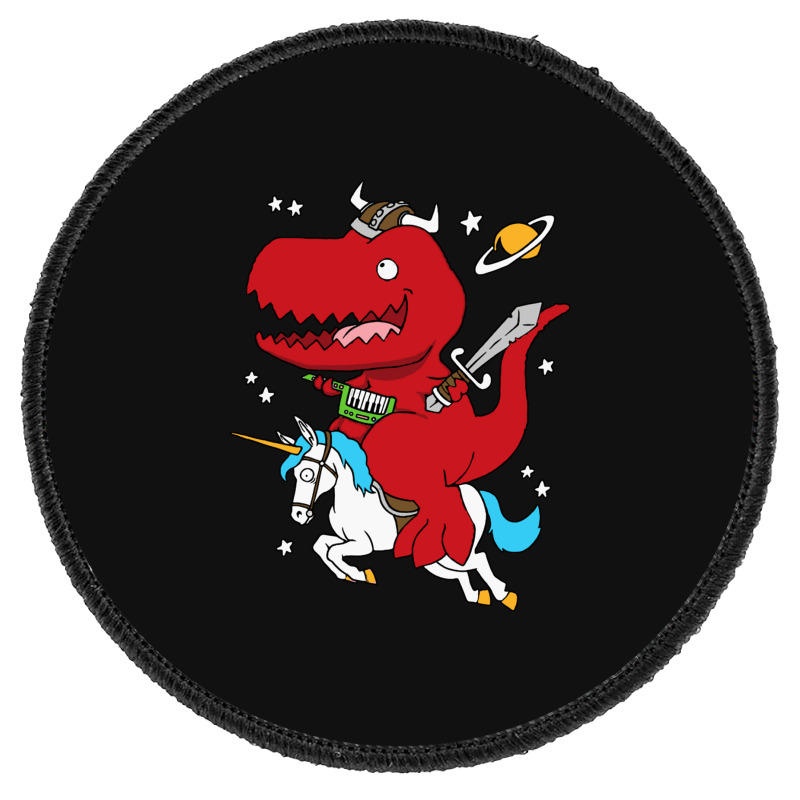 Dino Fantasy Round Patch | Artistshot