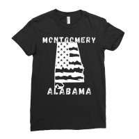 Retro Montgomery Al Alabama Apparel Souvenir T Shirt Ladies Fitted T-shirt | Artistshot