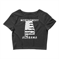 Retro Montgomery Al Alabama Apparel Souvenir T Shirt Crop Top | Artistshot