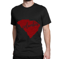 Columbia, Sc Garnet Glitter Classic T-shirt | Artistshot