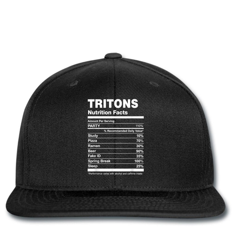 Tritons Nutrition Facts College University T Shirt Printed hat by hankeajrippleex5 | Artistshot