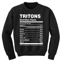 Tritons Nutrition Facts College University T Shirt Youth Sweatshirt | Artistshot