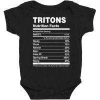 Tritons Nutrition Facts College University T Shirt Baby Bodysuit | Artistshot