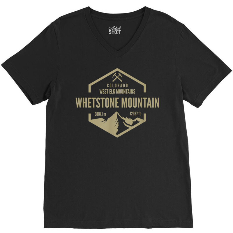 Whetstone Mountain Colorado V-Neck Tee by Renew | Artistshot