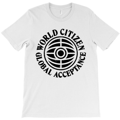 World Citizen On Black T-shirt Designed By Bambang Hermanto