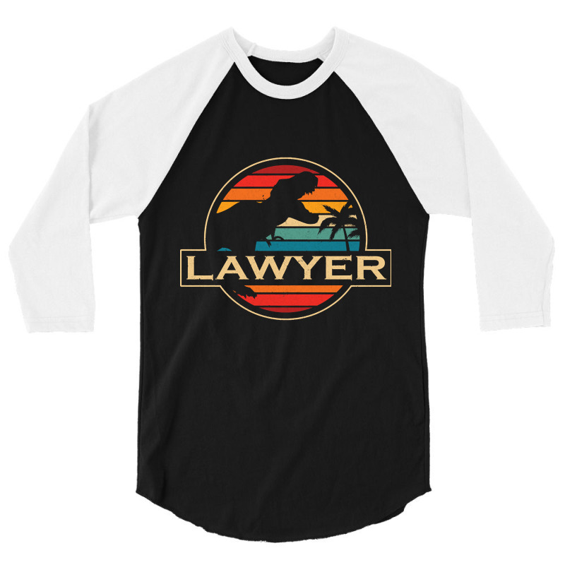 Lawyer Dinosaur, Lawyer Dinosaur Vintage, Lawyer Dinosaur Art, Lawyer  3/4 Sleeve Shirt | Artistshot