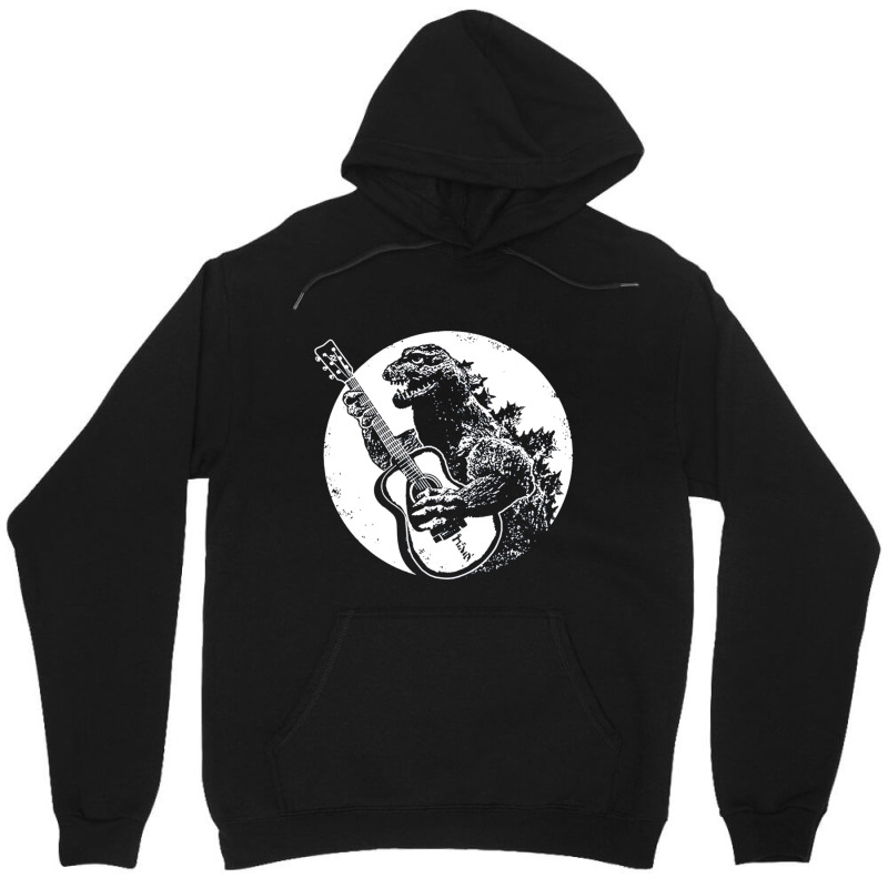 Dinosaur Playing Guitar Cool Unisex Hoodie | Artistshot