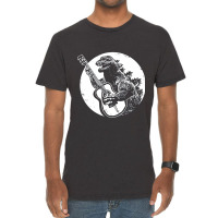 Dinosaur Playing Guitar Cool Vintage T-shirt | Artistshot