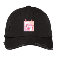 Japanese Aesthetics Kawaii Strawberry Milk Shake Vintage Cap | Artistshot