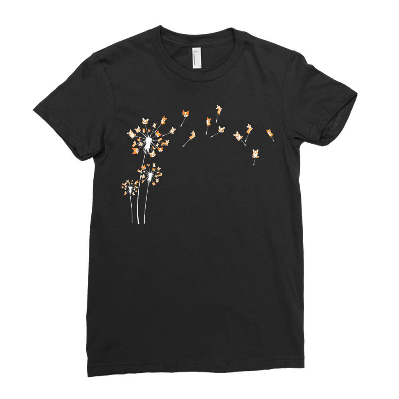 Corgi Dandelion T  Shirt Corgi Dandelion T  Shirt Ladies Fitted T-Shirt by occupypolish | Artistshot