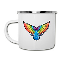 Rainbow Mermaid Tail, Rainbow Mermaid Tail Art, Rainbow Mermaid Tail V Camper Cup | Artistshot