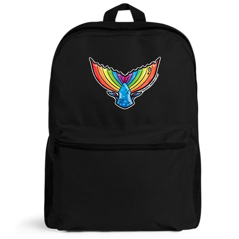 Rainbow Mermaid Tail, Rainbow Mermaid Tail Art, Rainbow Mermaid Tail V Backpack | Artistshot