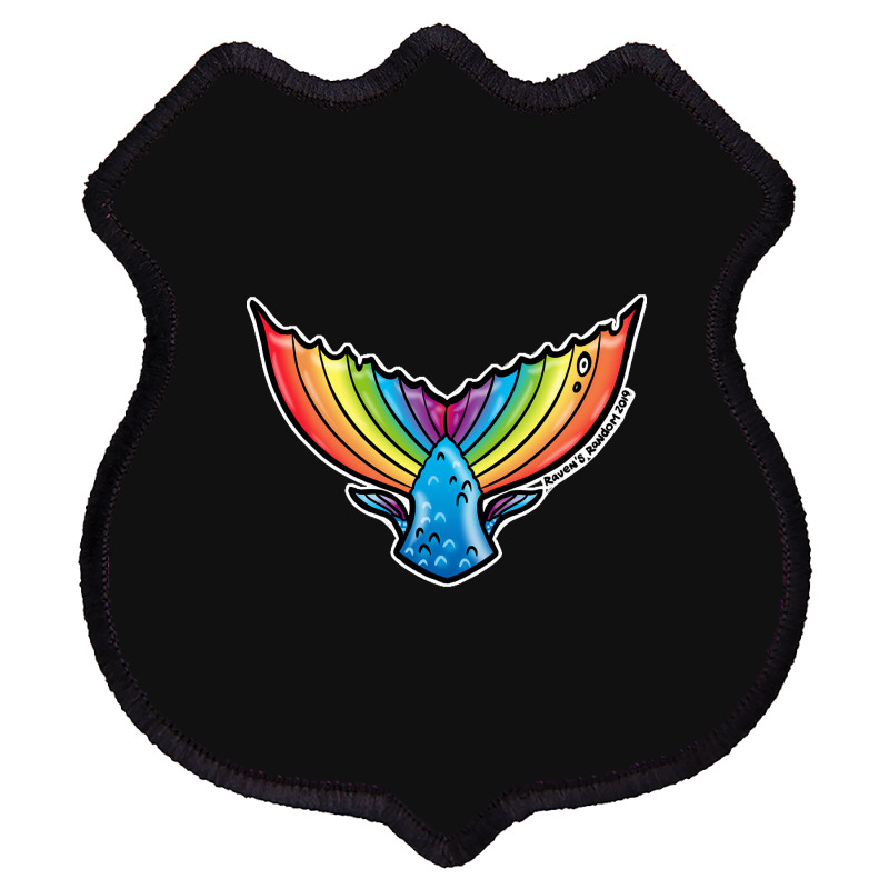 Rainbow Mermaid Tail, Rainbow Mermaid Tail Art, Rainbow Mermaid Tail V Shield Patch | Artistshot