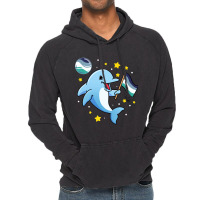 Dolphin In Space Oriented Aroace Vintage Hoodie | Artistshot