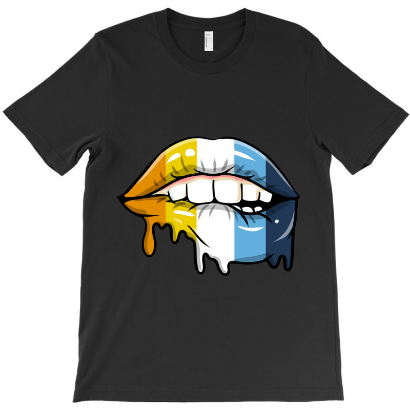 Dripping Lips Aroace Pride T-shirt | Artistshot