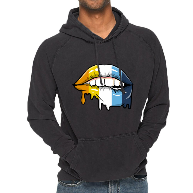 Dripping Lips Aroace Pride Vintage Hoodie | Artistshot