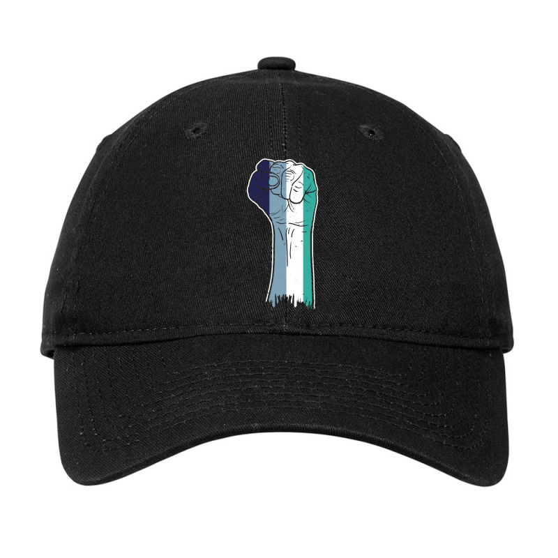 Fist Oriented Aroace Pride Adjustable Cap | Artistshot