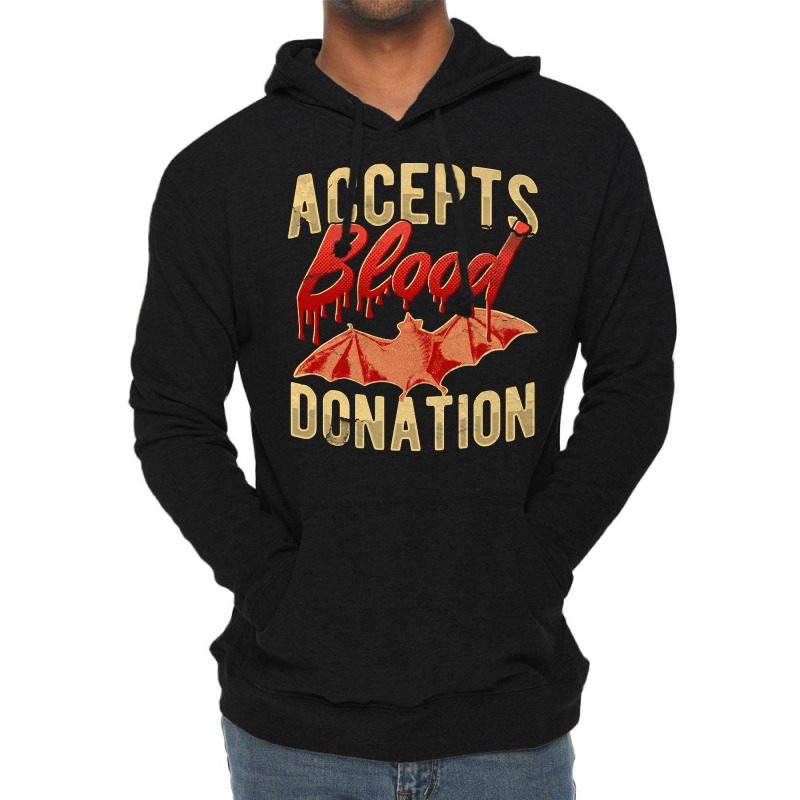 Distressed Blood Donation To Bat, Distressed Blood Donation To Bat Art Lightweight Hoodie by cm-arts | Artistshot