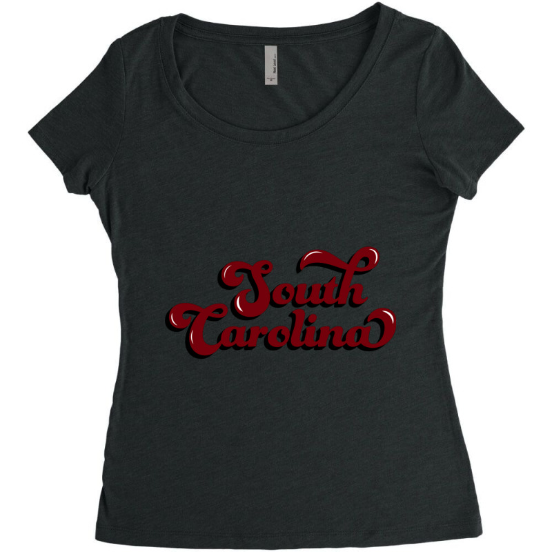 Groovy South Carolina Women's Triblend Scoop T-shirt by cm-arts | Artistshot