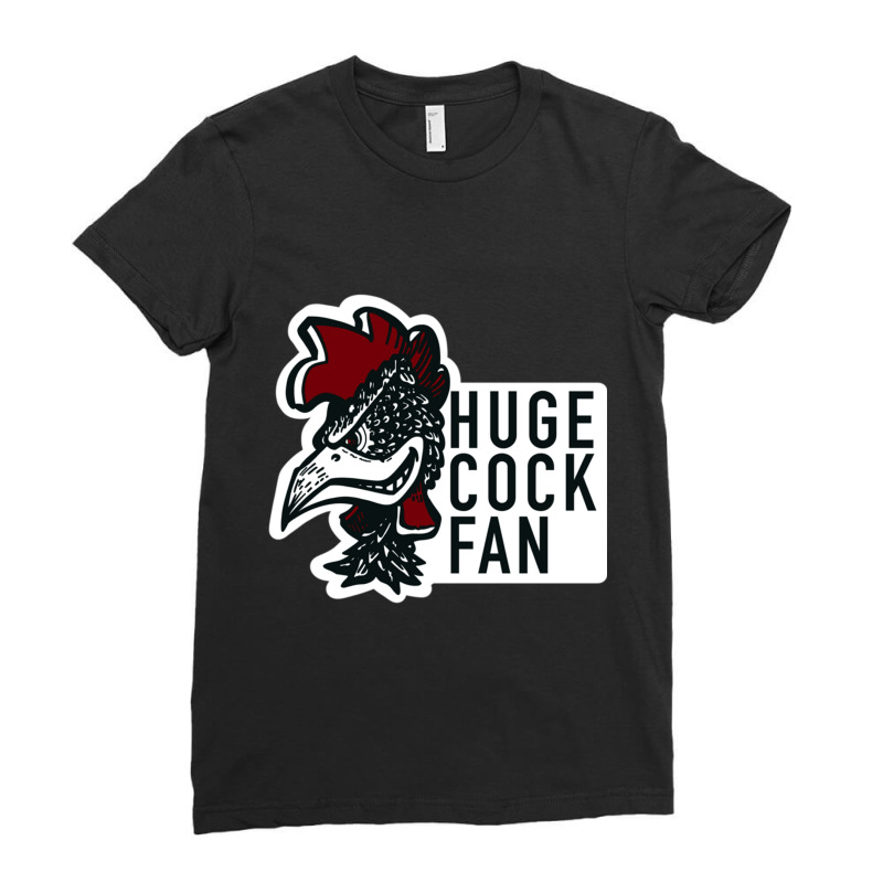 Huge Gamecock Fan Ladies Fitted T-Shirt by cm-arts | Artistshot