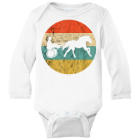 Horse Racing Owner Retro Vintage Equitation Harness Racing T Shirt Long Sleeve Baby Bodysuit | Artistshot