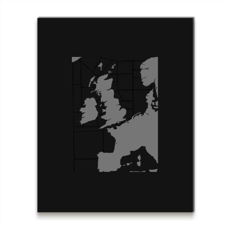 Shipping Forecast Uk Map - Labelled Metal Print Vertical | Artistshot