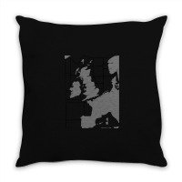 Shipping Forecast Uk Map - Labelled Throw Pillow | Artistshot