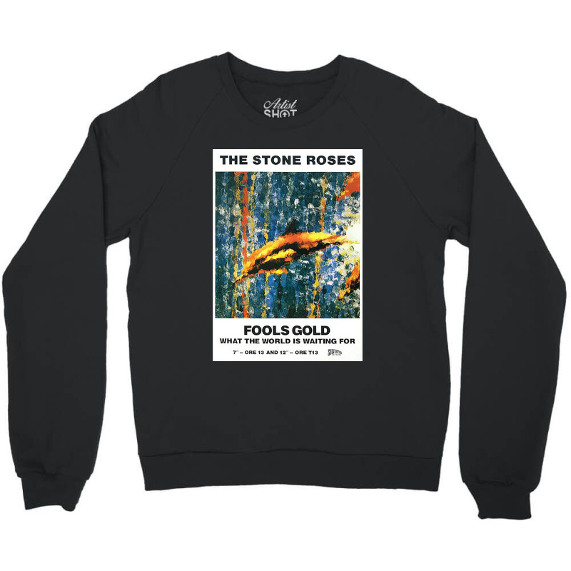 Fools Gold The Stone Roses Crewneck Sweatshirt by cm-arts | Artistshot