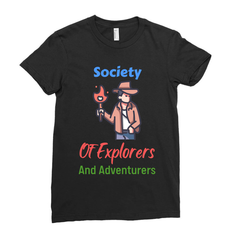 Society Of Explorers And Adventurers                  (2) Ladies Fitted T-Shirt by cm-arts | Artistshot