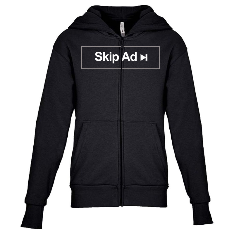 Skip Ad T Shirt Youth Zipper Hoodie | Artistshot