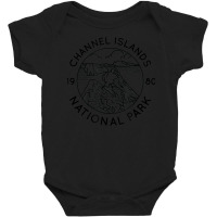 Channel Islands National Park Cool Black Line Art Outdoor Baby Bodysuit | Artistshot