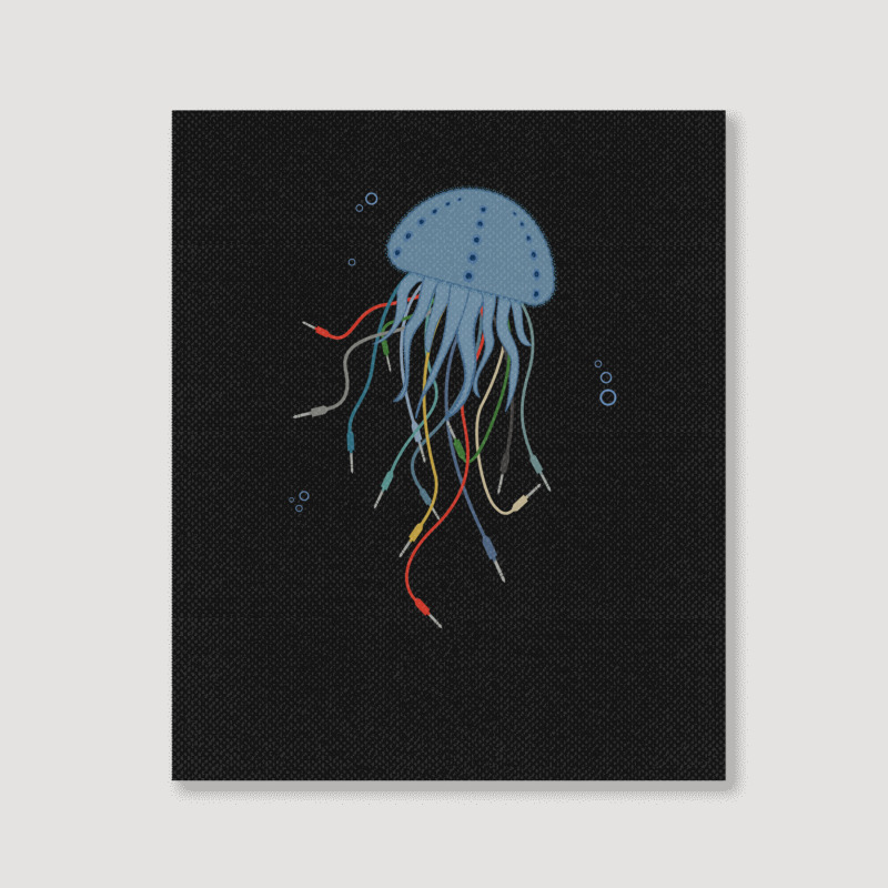 Modular Jellyfish Synthesizer For Musician Portrait Canvas Print | Artistshot