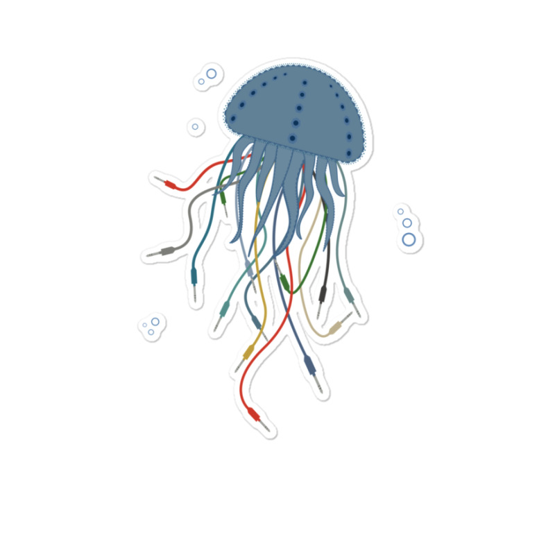 Modular Jellyfish Synthesizer For Musician Sticker | Artistshot