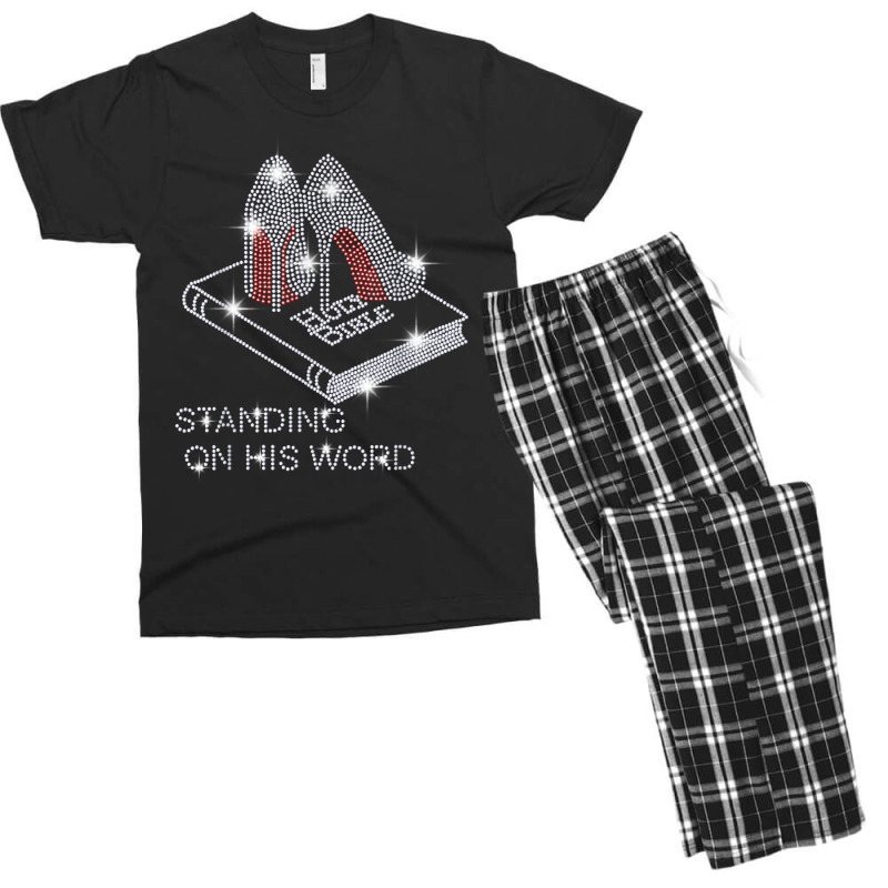 Holy Bible Stand On His Word Rhinestone Funny Christian T Shirt Men's T-shirt Pajama Set by tebaekivoti | Artistshot