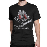 Holy Bible Stand On His Word Rhinestone Funny Christian T Shirt Classic T-shirt | Artistshot