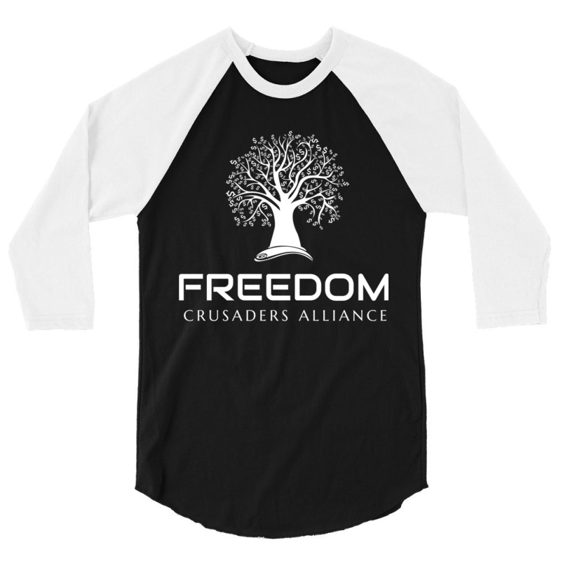 Freedom Crusaders Alliance White Essential 3/4 Sleeve Shirt | Artistshot