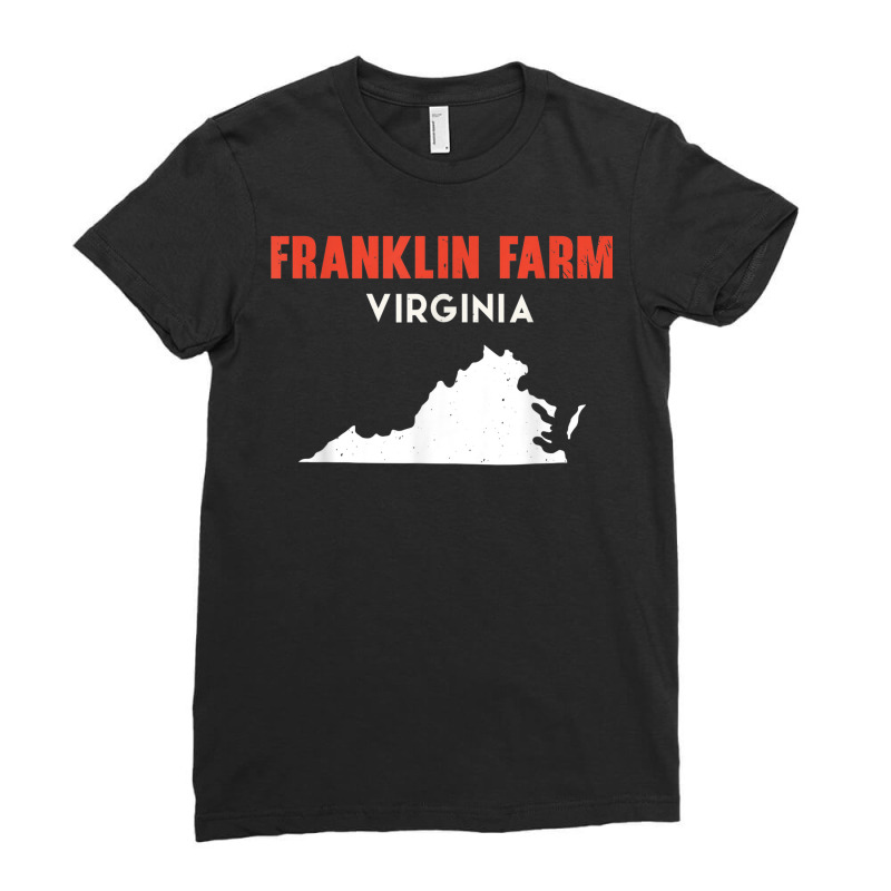 Franklin Farm Virginia Usa State America Travel Virginian Ladies Fitted T-Shirt by Sombre | Artistshot