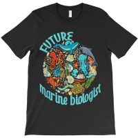 Future Marine Biologist Ocean Life Drawing Whale Octopus T-shirt | Artistshot