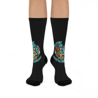 Future Marine Biologist Ocean Life Drawing Whale Octopus Crew Socks | Artistshot