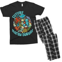 Future Marine Biologist Ocean Life Drawing Whale Octopus Men's T-shirt Pajama Set | Artistshot