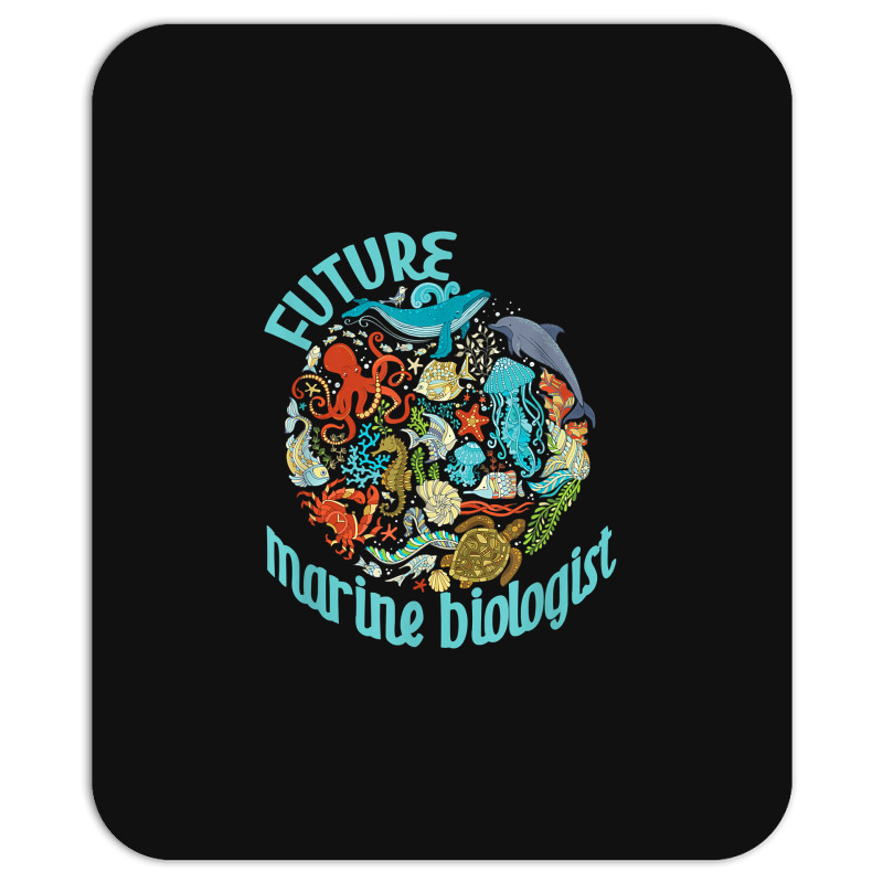 Future Marine Biologist Ocean Life Drawing Whale Octopus Mousepad | Artistshot