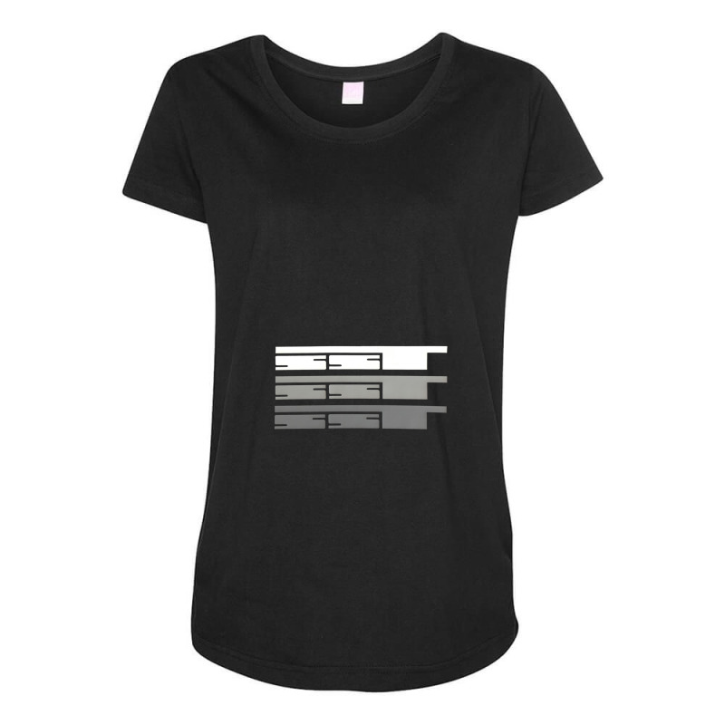 Solid State 1 Maternity Scoop Neck T-shirt by cm-arts | Artistshot