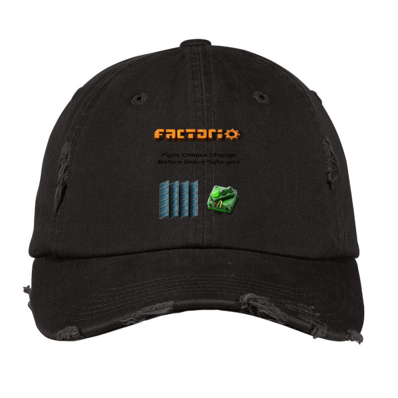 Fight Climate Change Before Biters Fight You! Factorio Vintage Cap by cm-arts | Artistshot