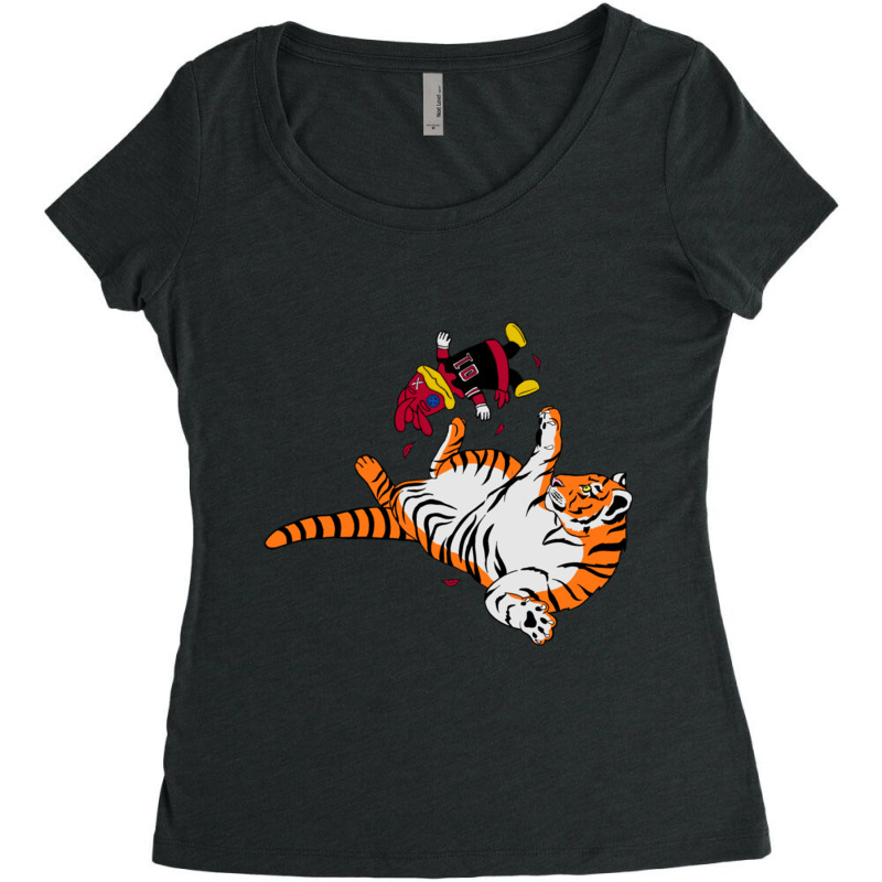 Play Date With Cocky Women's Triblend Scoop T-shirt by cm-arts | Artistshot