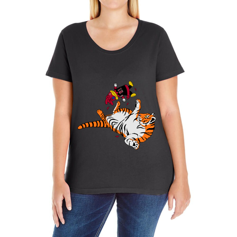 Play Date With Cocky Ladies Curvy T-Shirt by cm-arts | Artistshot