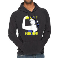 Sun's Out Guns Out With Rosie Tank Top Vintage Hoodie | Artistshot