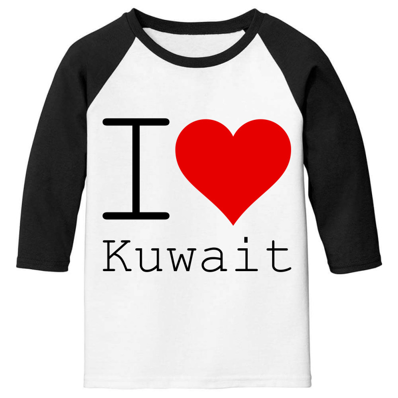 I Love Kuwait Youth 3/4 Sleeve by Perfect Designers | Artistshot