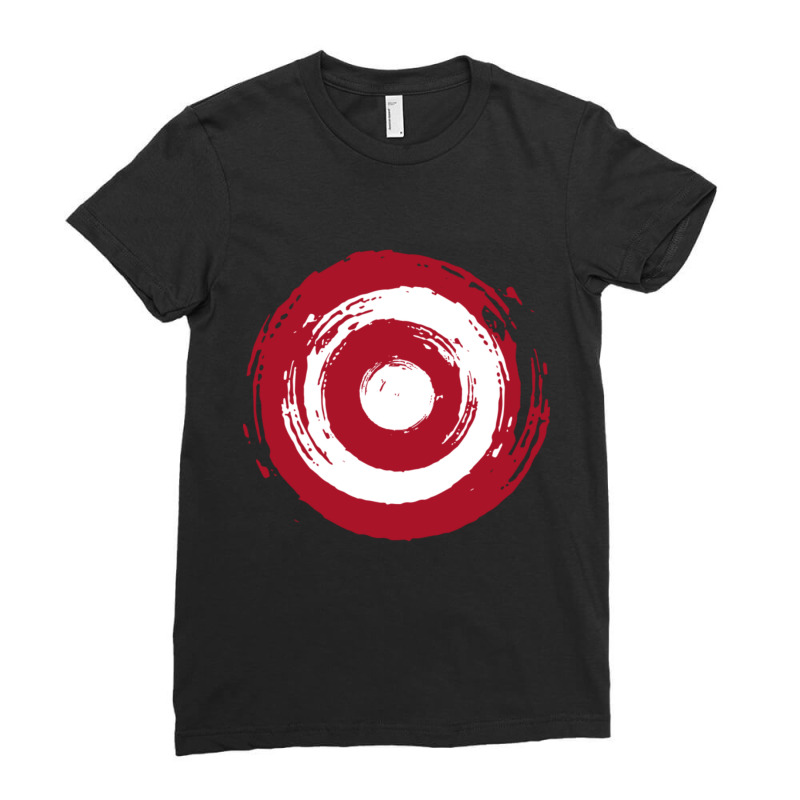 Grunge Target Ladies Fitted T-Shirt by cm-arts | Artistshot