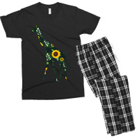 Giraffe Sunflower Girl Floral Ruminant Hawaiian Women Gift Men's T-shirt Pajama Set | Artistshot