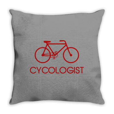 Cycologist Cycling Cycle Throw Pillow Designed By Picisan75
